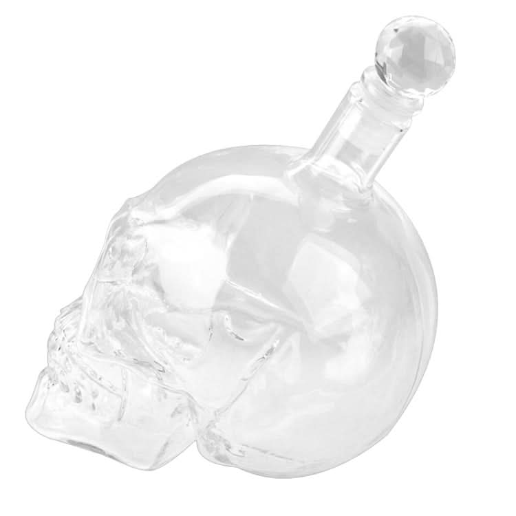 Crystal Glass Skull Bottle for Vodka & Whiskey & Beer Liqueur & Red Wine & Other Beverage - Reluova