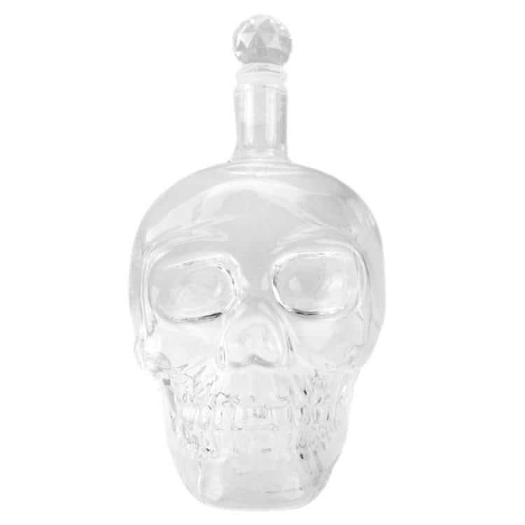 Crystal Glass Skull Bottle for Vodka & Whiskey & Beer Liqueur & Red Wine & Other Beverage - Reluova