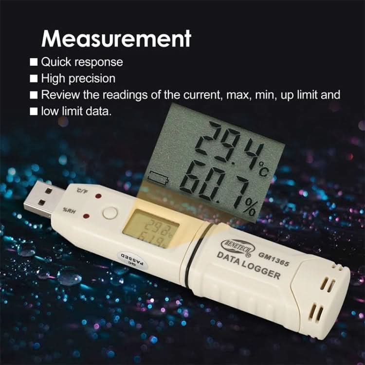 BENETECH GM1365 Digital Humidity & Temperature Data Logger My Store