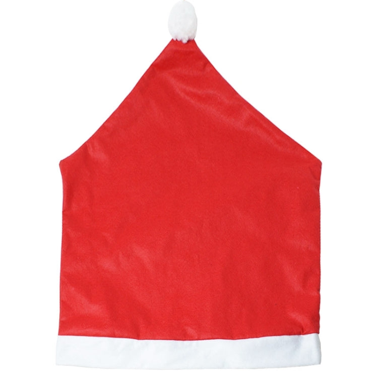 Red Hat Christmas Decoration Chair Cover, Size: 65cm x 50cm My Store