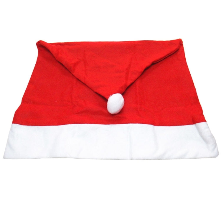 Red Hat Christmas Decoration Chair Cover, Size: 65cm x 50cm