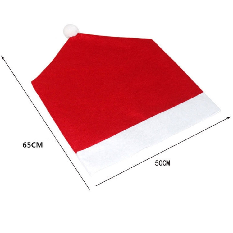 Red Hat Christmas Decoration Chair Cover, Size: 65cm x 50cm