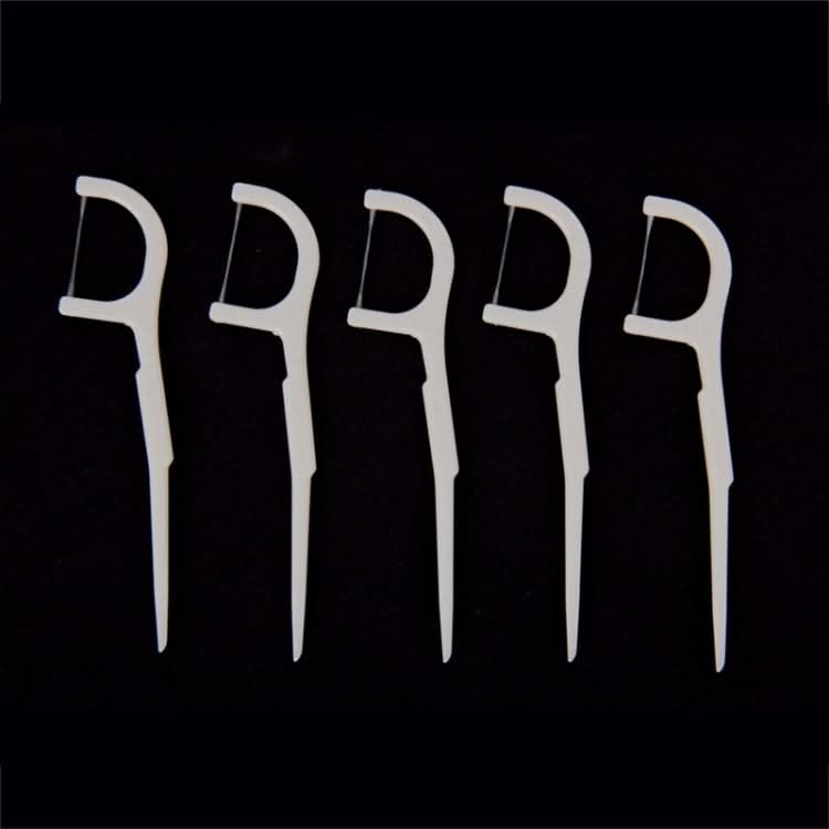 50 PCS Tooth Pick with Thread Wide Type ABS Dental Floss-Reluova