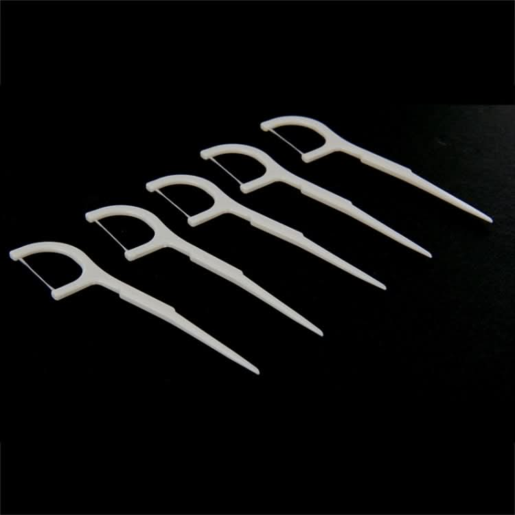 50 PCS Tooth Pick with Thread Wide Type ABS Dental Floss-Reluova