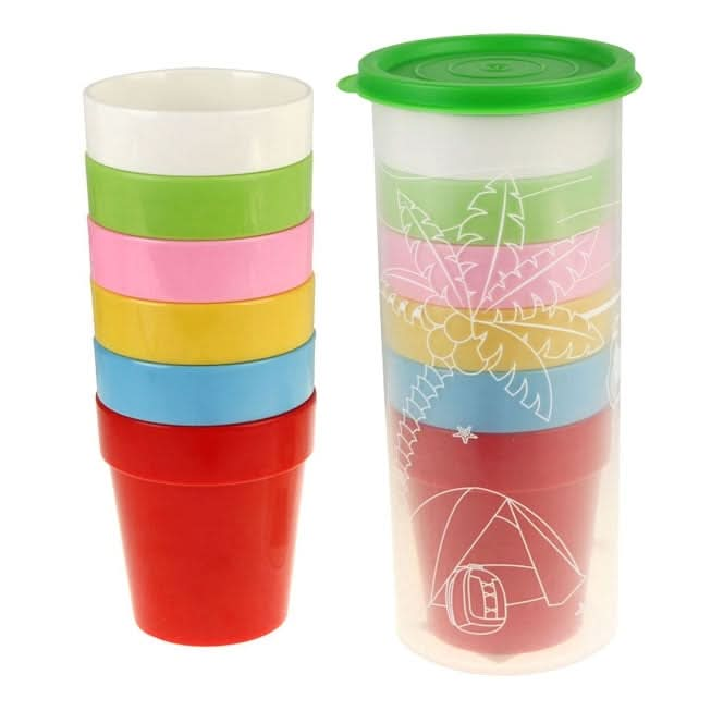 Non-Fragile Melamine Outdoor Cup Set Travel Mug with 6 Colors Available Camping Cup - Reluova