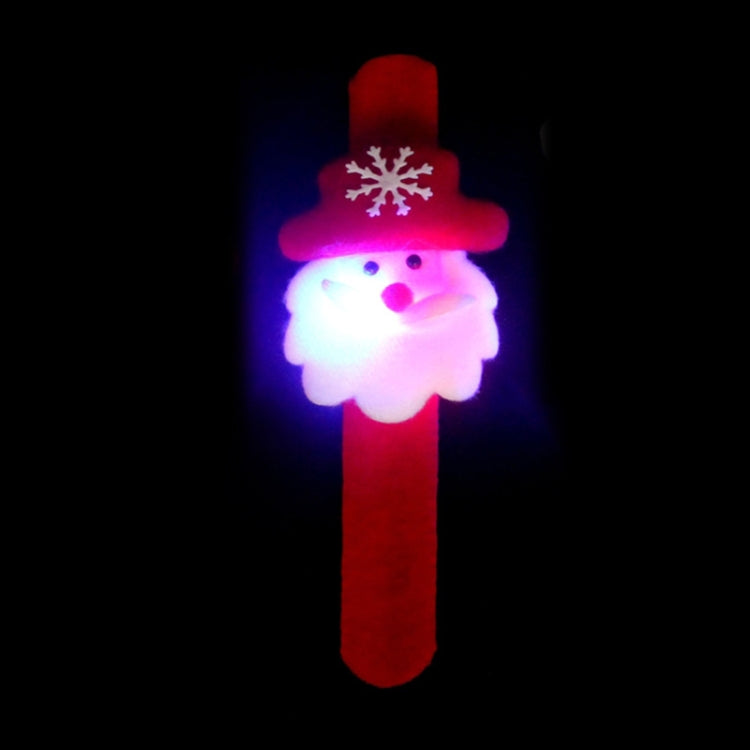 Santa Style Flash Light Merry Christmas Slap Pat Circle Wristband My Store