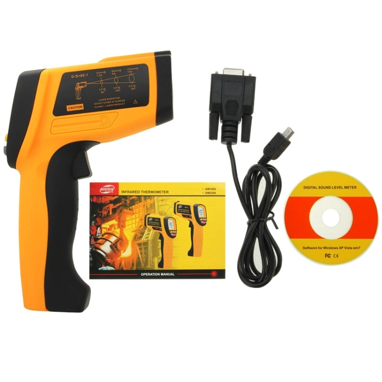 BENETECH GM1850 Digital Display Temperature Gun Handheld Infrared IR Thermometer, Measure Range: 200~1850C