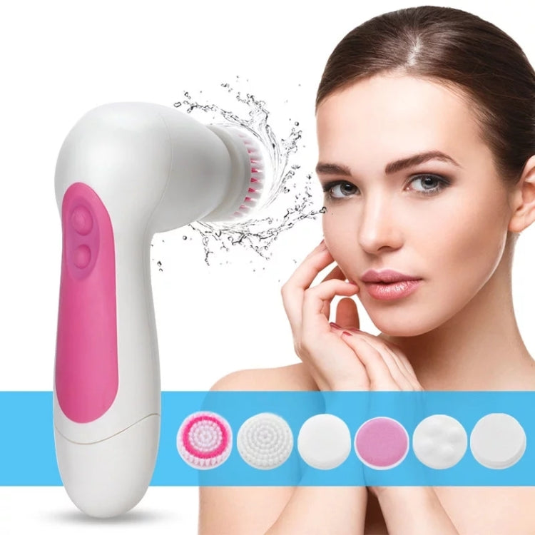 6 in 1 Waterproof Facial Cleansing Instrument (Size: 130 x 85 x 40mm)