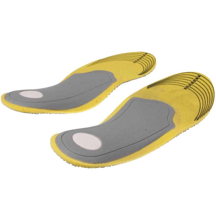 Elasticity Orthotic Arch Support Shoe Pad Sports Running Insoles Cushion for Men, Size: 40-46 Reluova