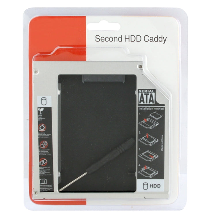 2.5 inch Universal Second HDD Caddy, SATA to SATA HDD Hard Drive Caddy, Thickness: 12.7mm-Reluova