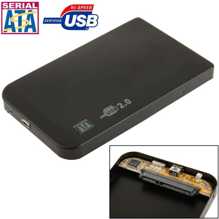 2.5 inch SATA HDD External Case, Size: 126mm x 75mm x 13mm