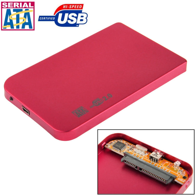 2.5 inch SATA HDD External Case, Size: 126mm x 75mm x 13mm-Reluova