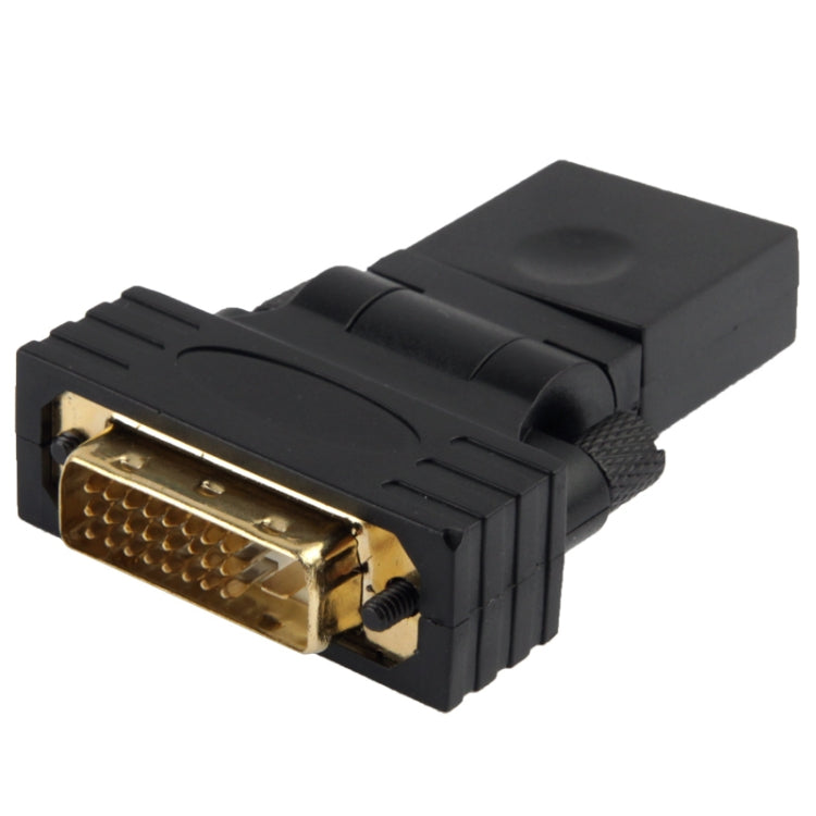 360 Degree Rotation Gold Plated DVI 24+1 Pin Male to 19 Pin HDMI Female Adapter My Store