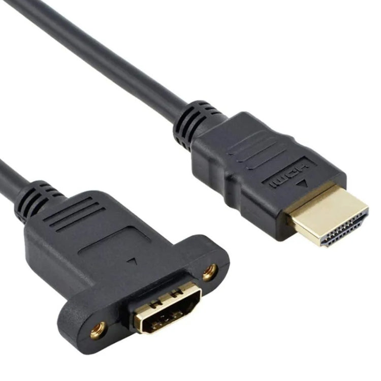 30cm HDMI (Type-A) Male to HDMI (Type-A) Female Adapter Cable with 2 Screw Holes My Store