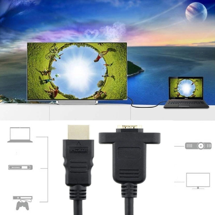 30cm HDMI (Type-A) Male to HDMI (Type-A) Female Adapter Cable with 2 Screw Holes My Store