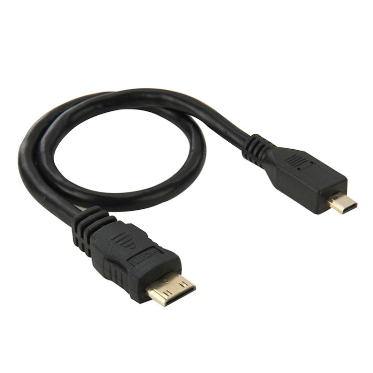 30cm Mini HDMI Male to Micro HDMI Male Adapter Cable My Store