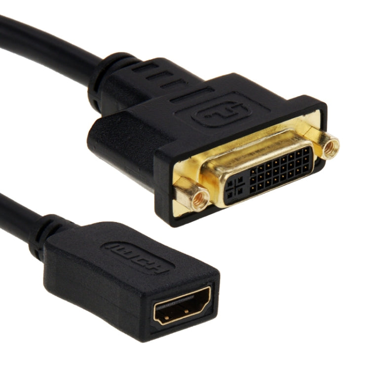 30cm HDMI Female to DVI 24+5 Pin Female Adapater Cable