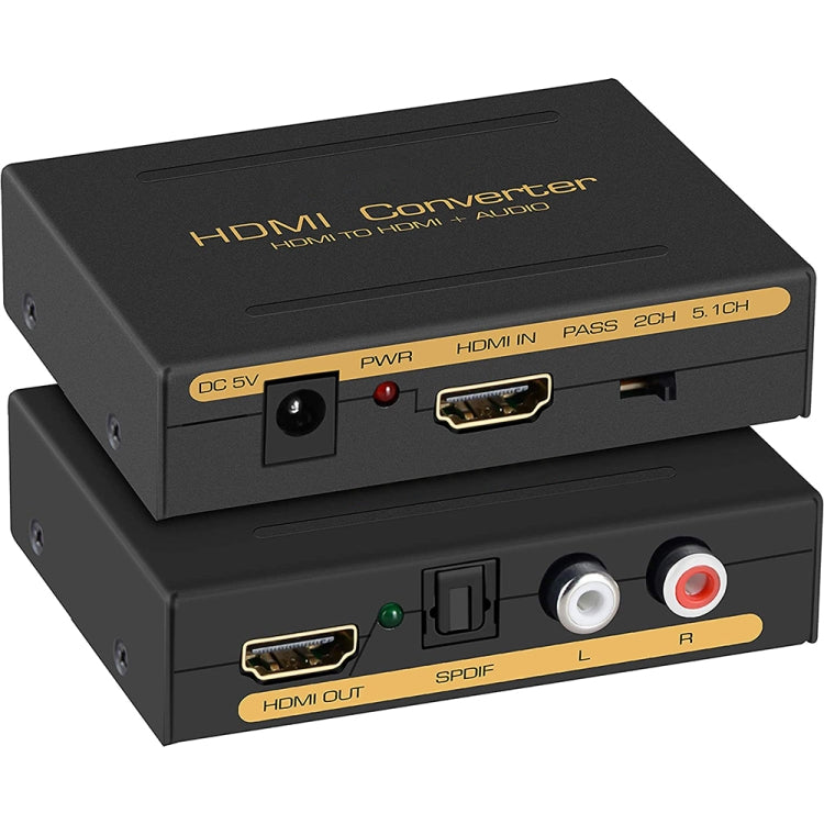 HDMI to HDMI + Audio (SPDIF + R/L) Converter (EU Plug) My Store