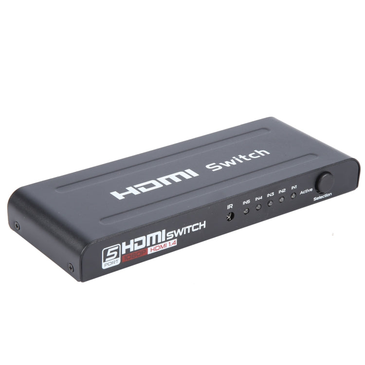 Full HD 1080P 5 Ports HDMI Switch with Remote Control & LED Indicator My Store