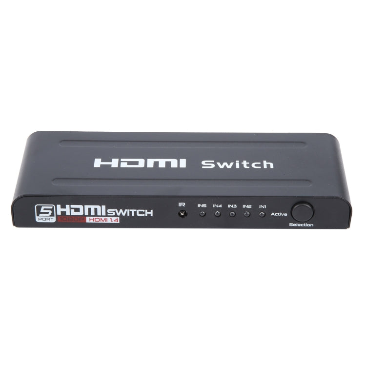 Full HD 1080P 5 Ports HDMI Switch with Remote Control & LED Indicator My Store