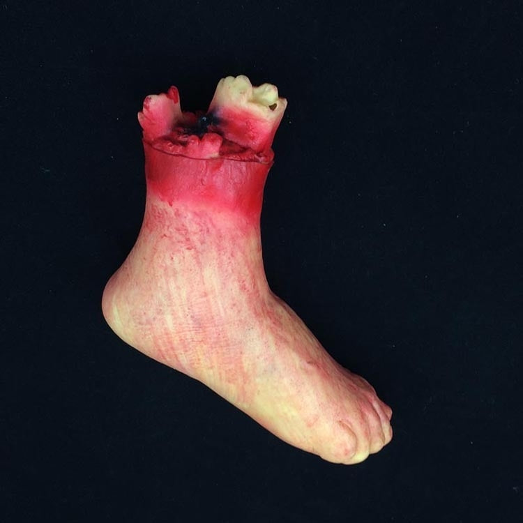 25cm Halloween Horror Props April Fool Day Party Prop Body Parts Decoration Bloody Foot My Store