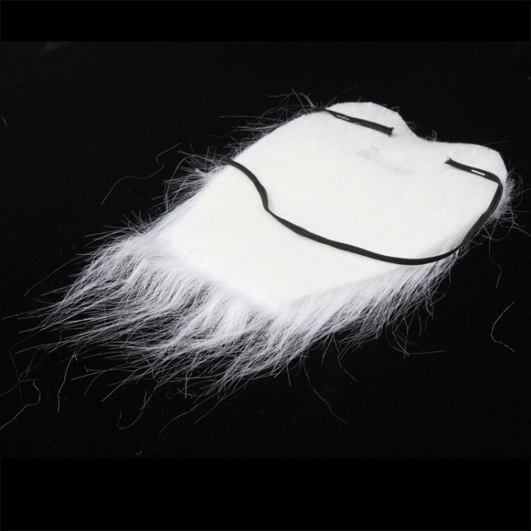 White Bushy Mustache Fake Beard with Elastic Strap My Store