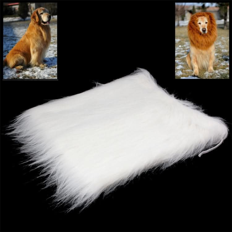 Large Pet Dog Cat Lion Wigs Mane Hair Festival Party Fancy Dress Clothes Costume - Reluova