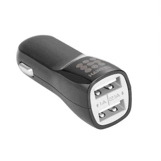 HAWEEL High Quality 2.1A + 1A Dual USB Ports Car Charger