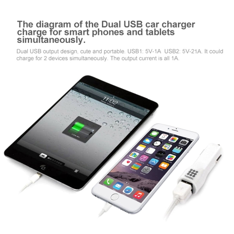 HAWEEL High Quality 2.1A + 1A Dual USB Ports Car Charger ÎҵÄÉ̵ê