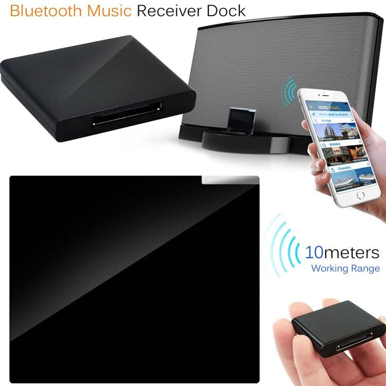 Wireless Bluetooth Music Receiver For iPhone 4 & 4S / (iPad 3) / iPad 2 / iPod  / Any Bluetooth Device