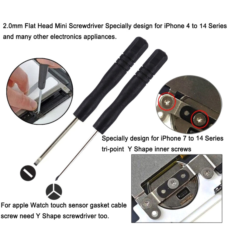 10 in 1 Repair Kits (4 x Screwdriver + 2 x Teardown Rods + 1 x Chuck + 2 x Triangle on Thick Slices + Eject Pin)