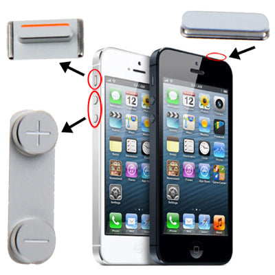 3 in 1 for iPhone 5 (Mute Button + Power Button + Volume Button) My Store