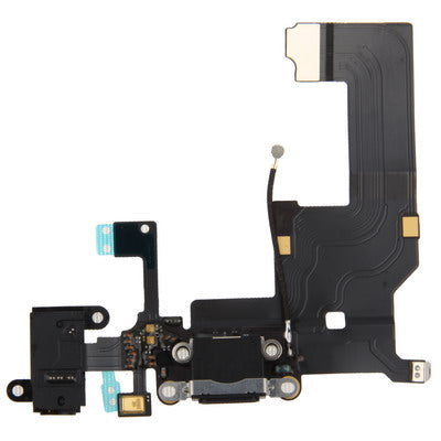 Original Tail Connector Charger Flex Cable + Headphone Audio Jack Ribbon Flex Cable for iPhone 5