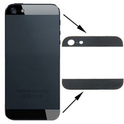 Original Back Cover Top & Bottom Glass Lens for iPhone 5 My Store