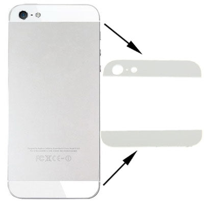 Original Back Cover Top & Bottom Glass Lens for iPhone 5 My Store