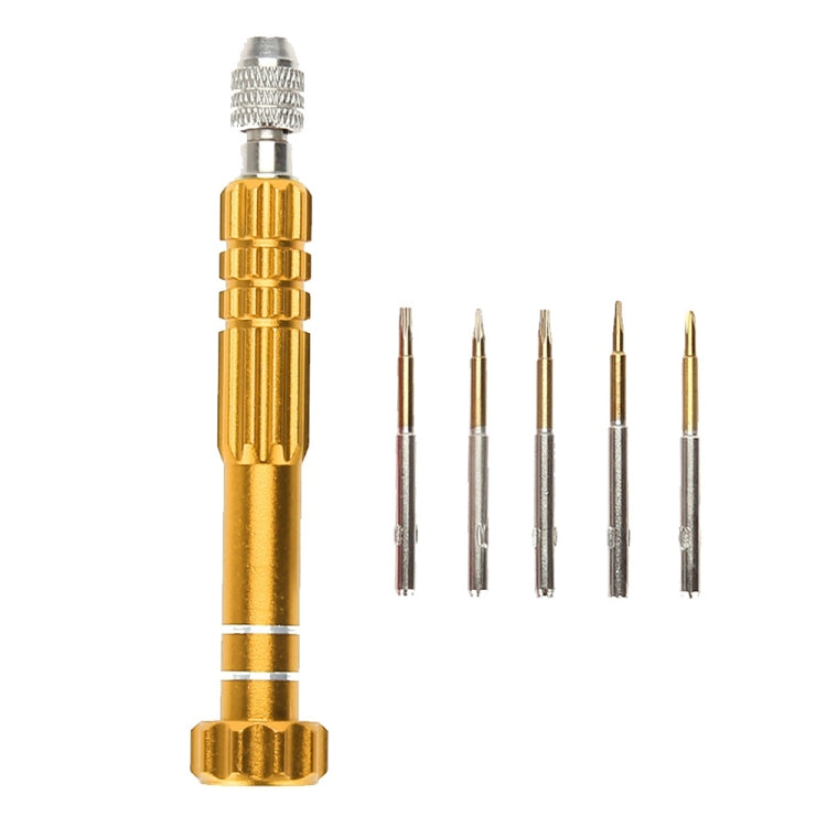 5 in 1 Gold Series Screwdriver Sets (T5 / T6 / 1.2 / 1.5 / 0.8)