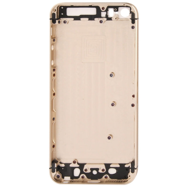 Full Housing Alloy  Back Cover with Mute Button + Power Button + Volume Button + Nano SIM Card Tray for iPhone 5S