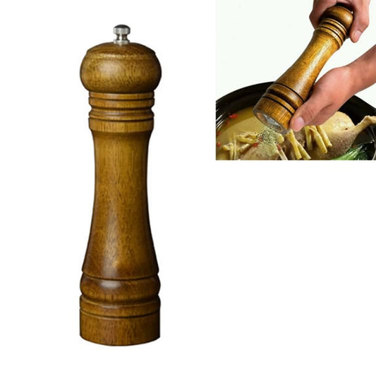 Length Classical Wooden Pepper Spice Salt Mill Grinder Muller - Reluova