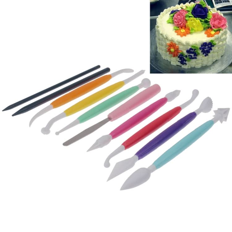 10 in 1 Colorful Cake Modelling Tool Set - Reluova