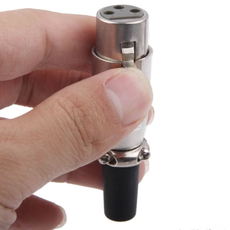 3 Pin XLR Female Plug Microphone Connector Adapter My Store