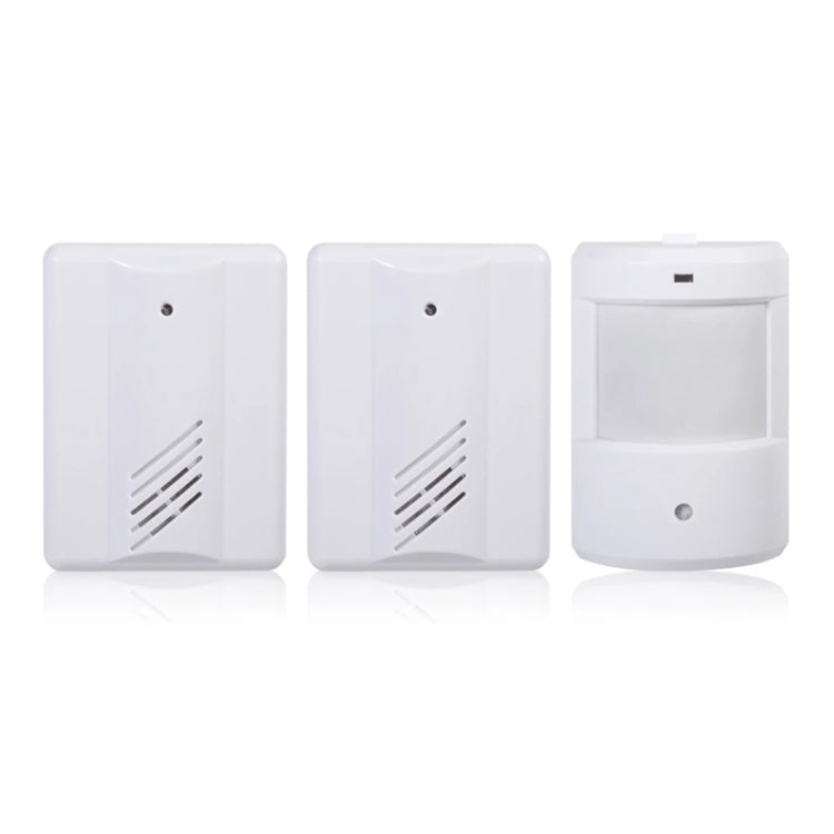 2 to 1 PIR Infrared Sensors Wireless Doorbell Alarm Detector for Home / Office-Reluova