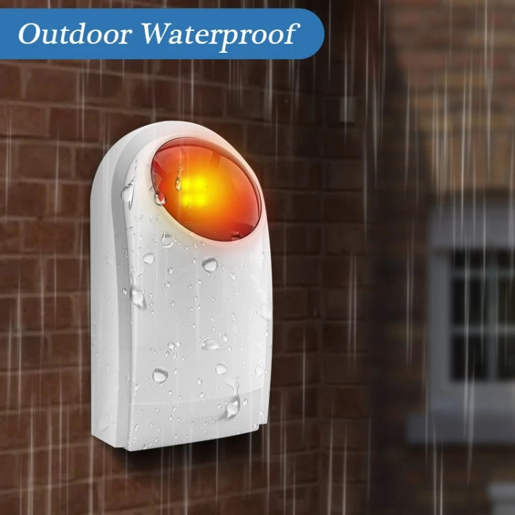 Outdoor Siren with Red Flashlight , Can be used 1.2A 12V as a Backup Battery