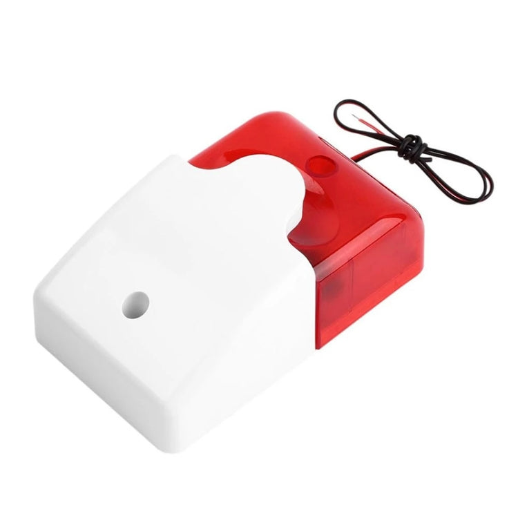 Mini Wired Red Strobe Siren for Burglar Security Alarm Reluova