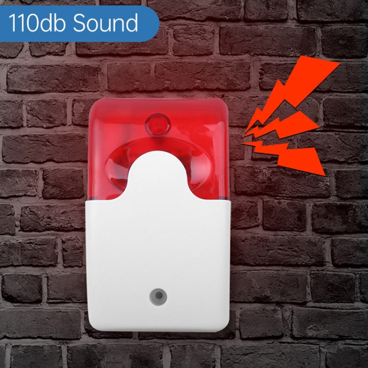 Mini Wired Red Strobe Siren for Burglar Security Alarm