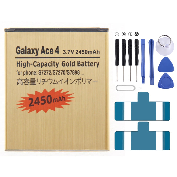 2450mAh High Capacity Business Replacement Battery for Galaxy Ace 4 / S7272 / S7270 / S7898 My Store