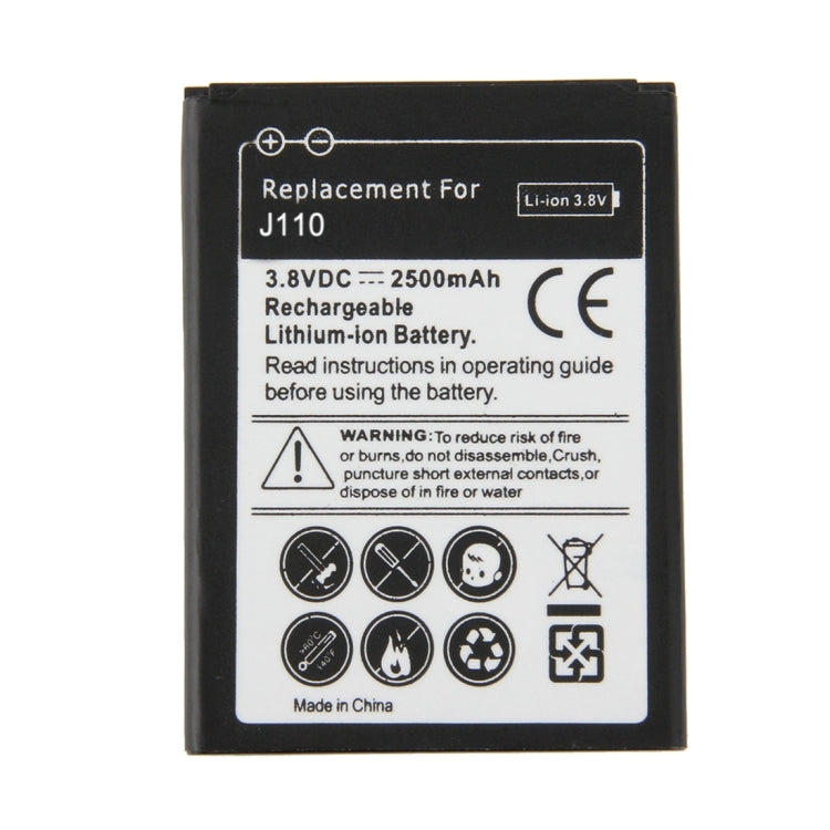 For Galaxy J1 Ace / J110 2500mAh Rechargeable Li-ion Battery(Black) My Store