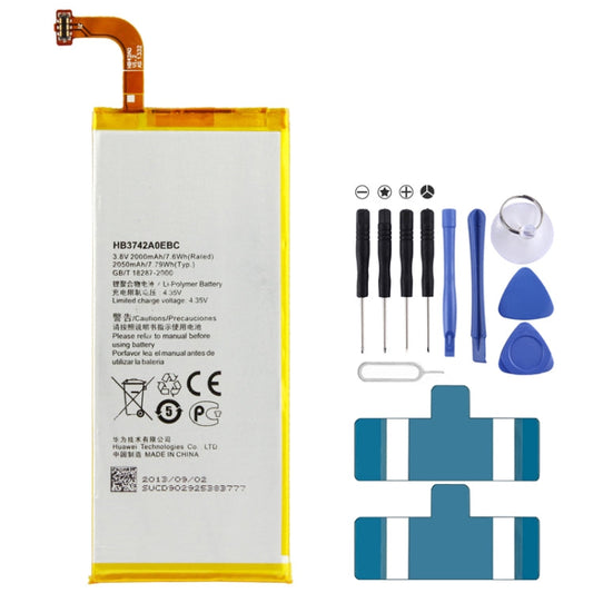 2000mAh Replacement Battery for Huawei Ascend P6(Gold)-Reluova