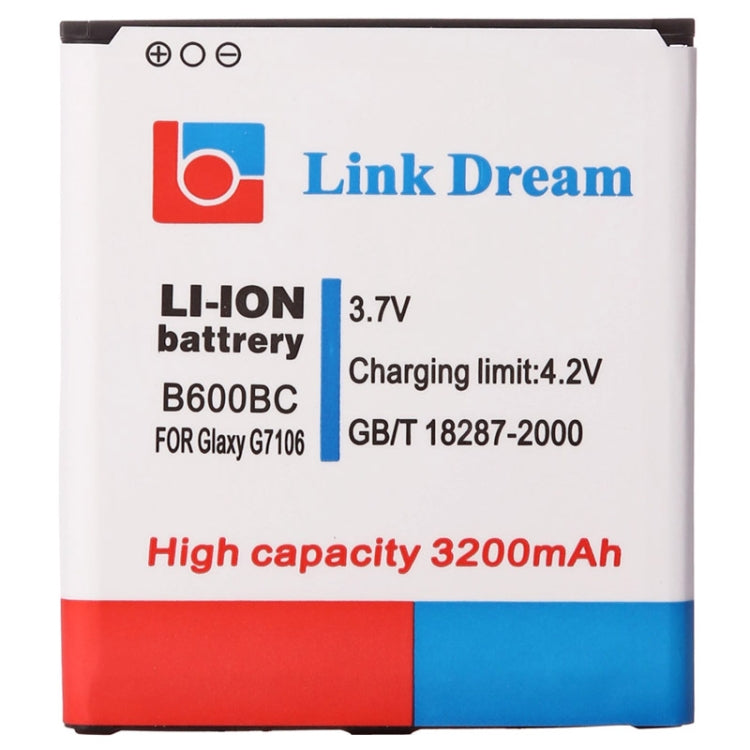 Link Dream High Quality 3200mAh Replacement Battery for Galaxy Grand 2 / G7106 (B600BC) My Store