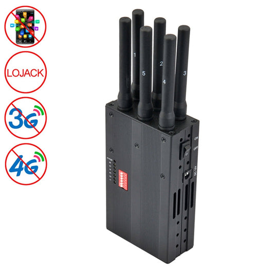 GSM / CDMA / DCS / PCS / 3G / 4G / LOJACK Mobile Phone Signal  Breaker / Jammer / Isolator, Coverage: 20meters (JAX-121A-6A)