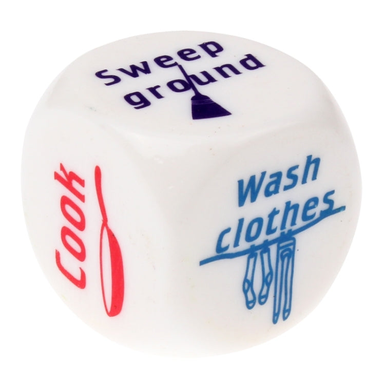 Couples / Families Housework Distribution Dice (Size: 24mm x 24mm x 24mm)